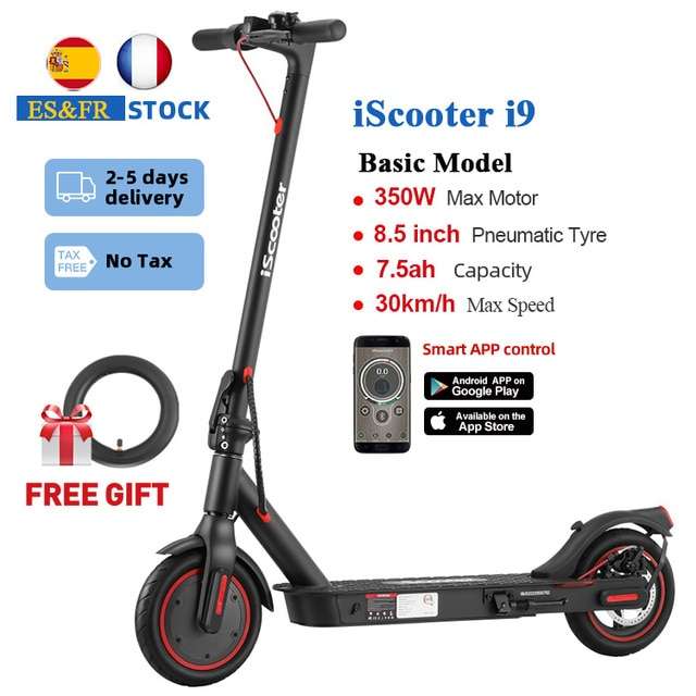 Trottinette électrique 8.5 iScooter i9 - 350W, Jusqu'à 30Km/h