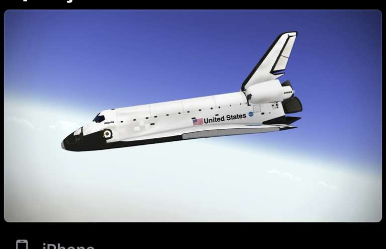 Application jeu F-Sim Space Shuttle Gratuite sur IOS