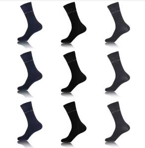 Lot de 9 paires de chaussettes Homme Pierre Cardin - 3 coloris (taille 43-46)