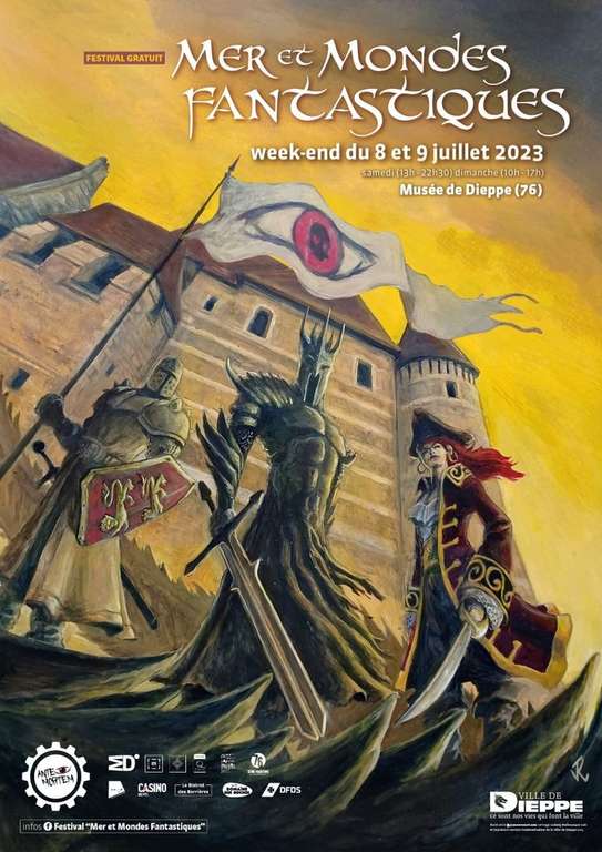 Entrée gratuite les 08 & 09 juillet pour le Festival Mer et Mondes Fantastiques au Château musée de Dieppe (76)