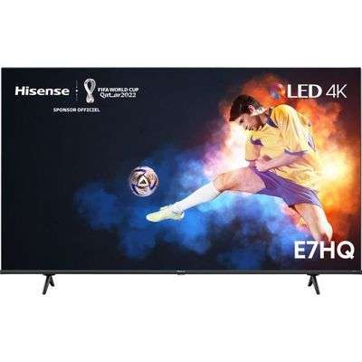 TV 70" QLED HiSense 70E7HQ - 4K, HDR 10+, Dolby Vision, Smart TV, 3x HDMI 2.1, 177cm