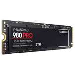 SSD interne M.2 NVMe 4.0 Samsung 980 Pro (MZ-V8P2T0BW) - 2 To (+5.90€ en Rakuten Points)
