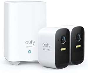 Caméra de Surveillance WiFi extérieure sans Fil eufy eufyCam 2C HomeBase 2 + 2 caméras (via coupon - vendeur tiers)