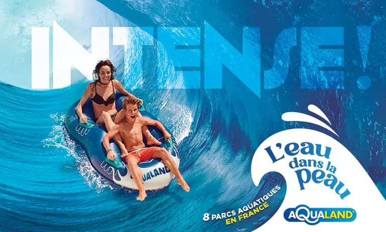 Billet Adulte ou Enfant pour les Parcs Aqualand jusqu'au 31 Juillet 2023