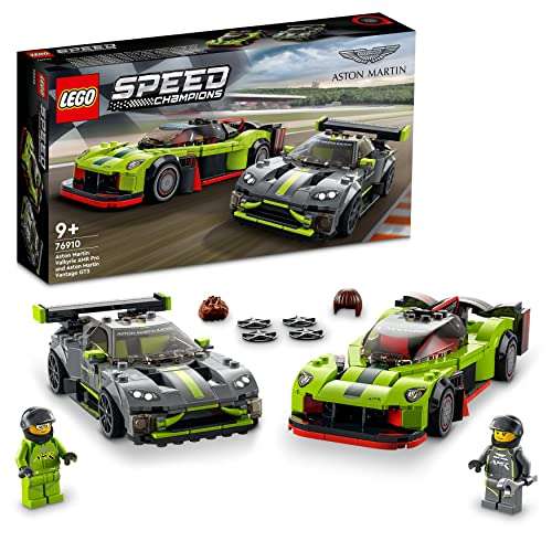 Jeu de construction Lego Speed Champions Aston Martin Valkyrie AMR Pro & Vantage GT3 n°76910