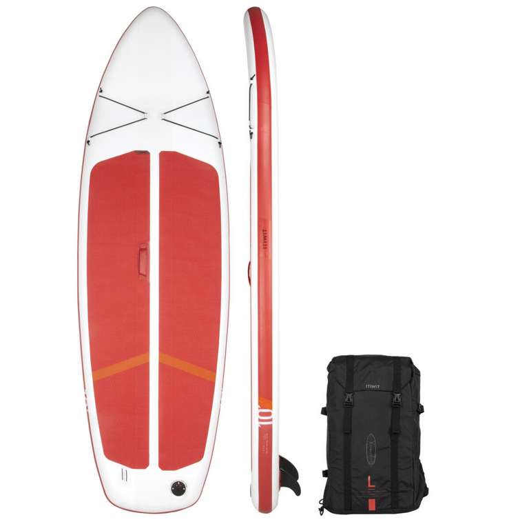 Stand UP Paddle gonflable compact L - Blanc, Rouge