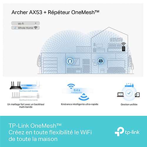 Routeur WiFi 6 TP-Link Archer AX53 - WiFi AX 3000 Mbps bi-bande, WiFi 6,