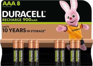 Lot de 8 Piles rechargeables AAA Duracell