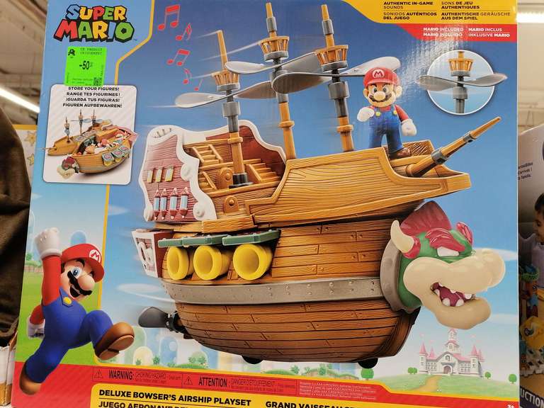 Sélection de jouets Super Mario en promotion - Ex : Super Mario - Grand Bateau Volant de Bowser (Issy-les-Moulineaux 92)
