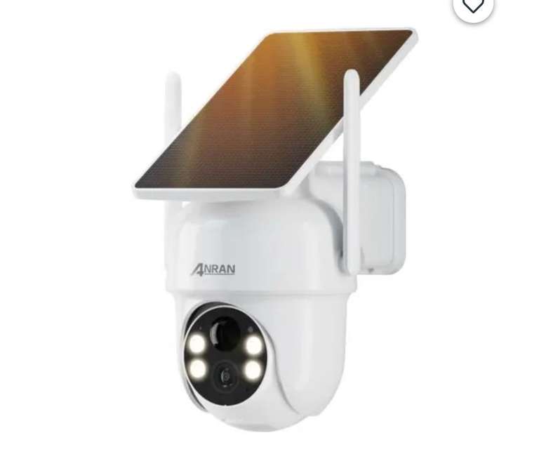 Caméra Surveillance Extérieur sans Fil Solaire Anran 2K Batteries Rechargeable panneau solaire intégrée