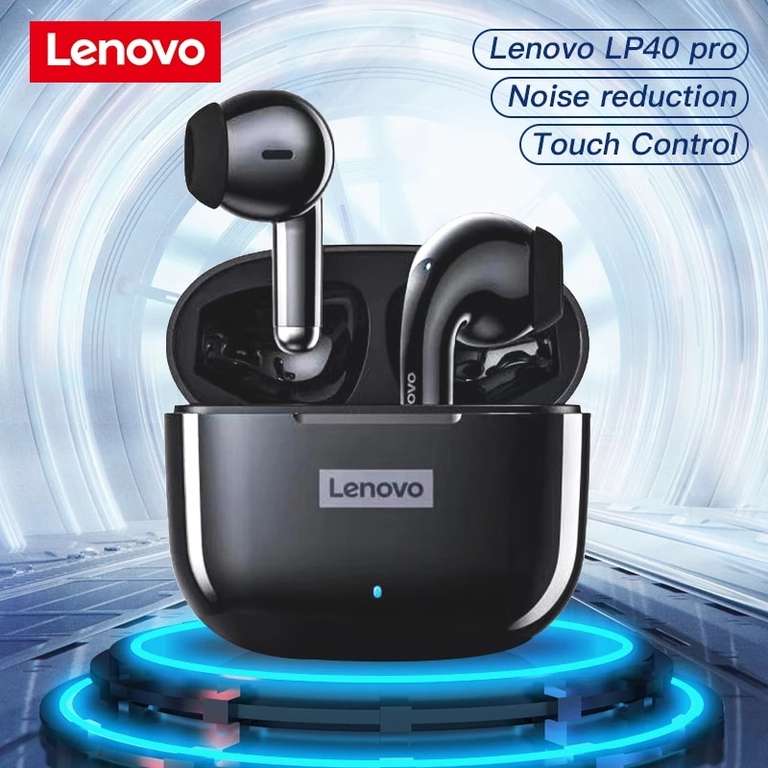 Ecouteurs sans fil Lenovo LP40 Pro - Bluetooth 5.1 (Plusieurs coloris)