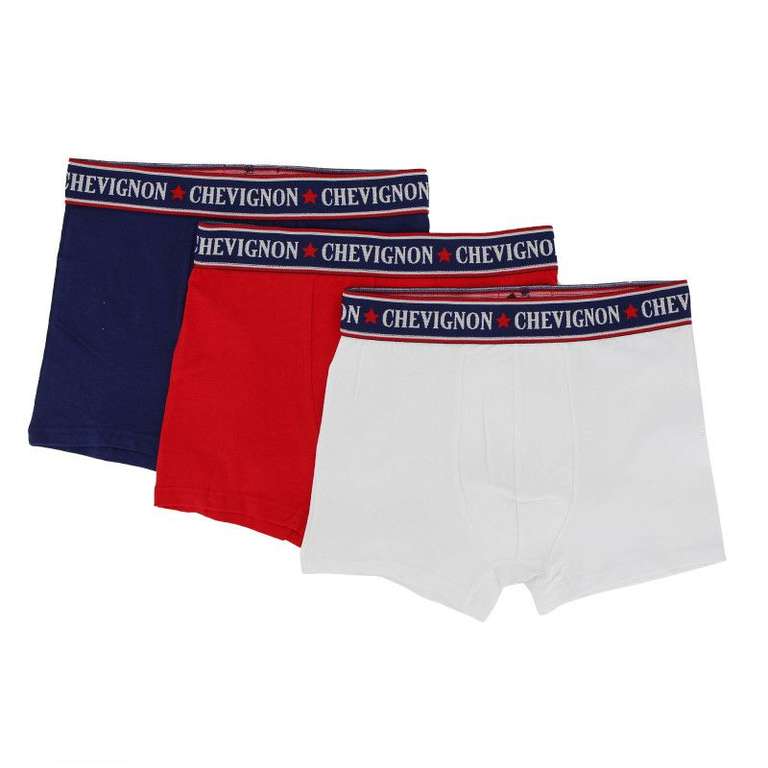 Lot de 3 boxers Chevignon boyan - 95% coton 5% elastane, du S au XXL