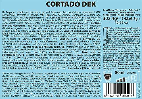 Boîte de 48 Capsules de Café Note d'Espresso Cortado Dek (compatible Machines Nescafé Dolce Gusto)
