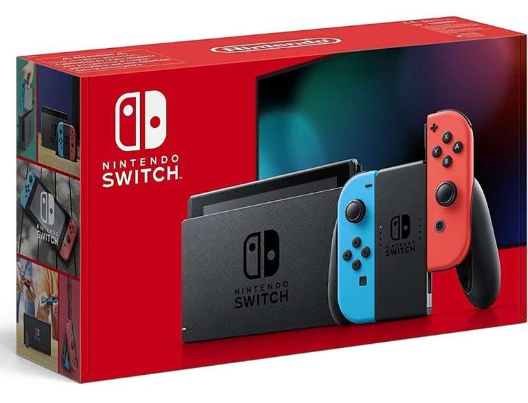 Console Nintendo Switch v2 avec paire de Joy-Con Rouge Néon et Bleu Néon