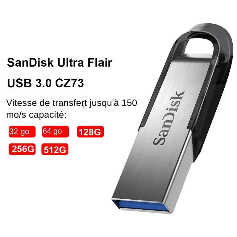 [Nouveaux clients] Clé USB 3.0 SanDisk - 64Go