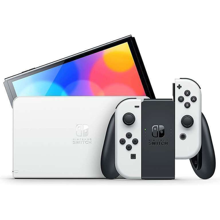 Console Nintendo Switch OLED avec paire de Joy-Con (via Retrait Magasins Participants - 254,25€ avec NEW239SW pour les nouveaux clients)