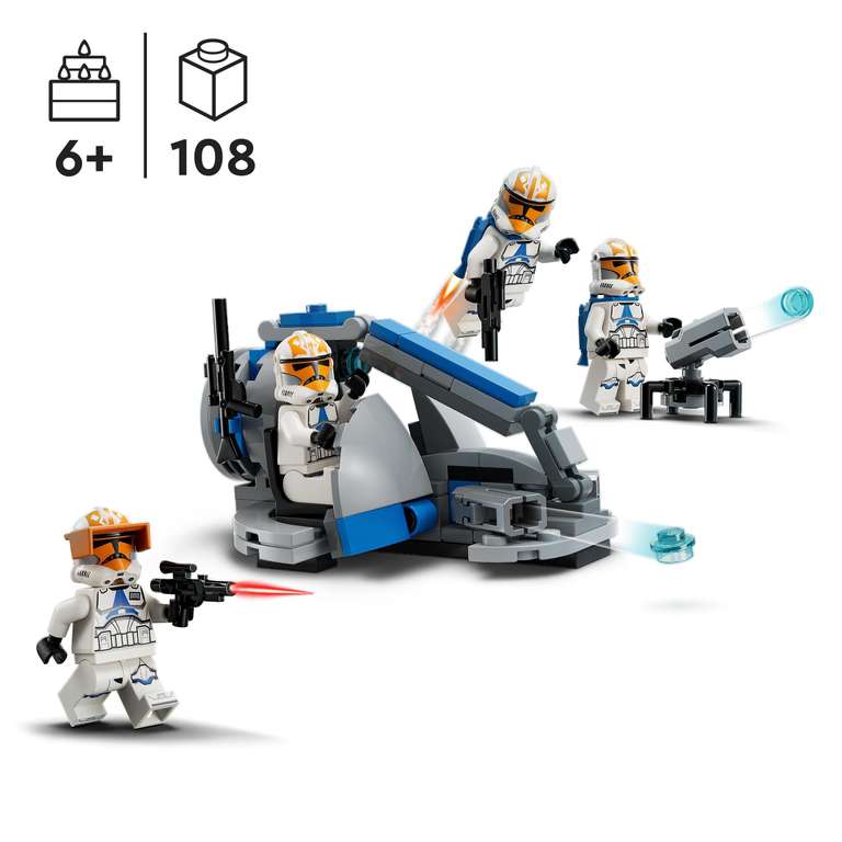 LEGO 75359 Star Wars Pack de Combat des Clone Troopers de la 332e Compagnie d’Ahsoka (via coupon)