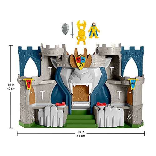 Coffret Imaginext - Château Fort Aventure du Lion avec une figurine de roi