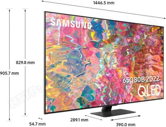 TV QLED 65" Samsung QE65Q80B 2022 - 4K UHD, 100 Hz, HDMI 2.1, Quantum HDR 1500, Smart TV