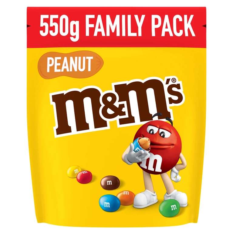 3 Paquets de cacahuètes chocolat M&M'S - 3 x 550g –