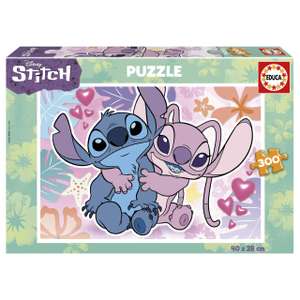 Puzzle Educa Stitch Disney - 300 pièces, 40 x 28 cm