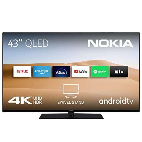 TV QLED 43" Nokia - 4K UHD, Android TV, Dolby Vision