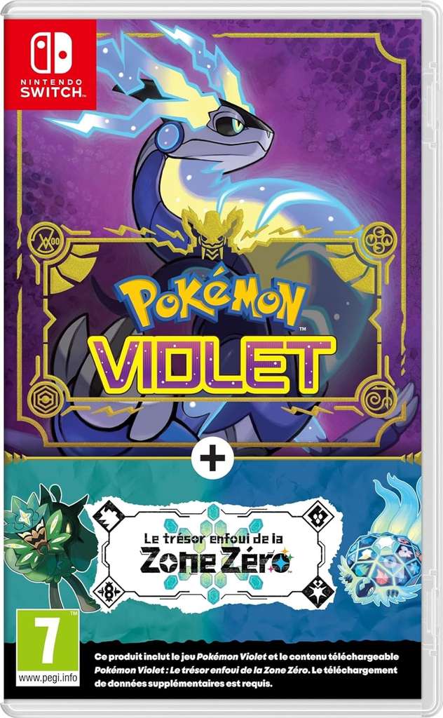 Pokémon Violet + DLC Le trésor enfoui de la Zone Zéro Nintendo Switch  NINTENDO à Prix Carrefour