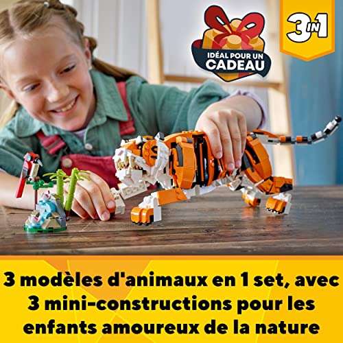 Jeu de construction Lego Creator 3-en-1 Sa Majesté Le Tigre n°31129