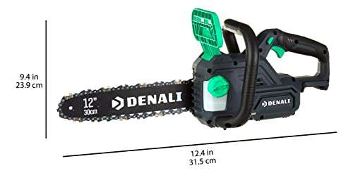 Denali by SKIL Tronçonneuse de 30.4 cm à moteur sans balais 18 V (20 V MAX)  avec batterie au lithium 4,0 Ah et chargeur –