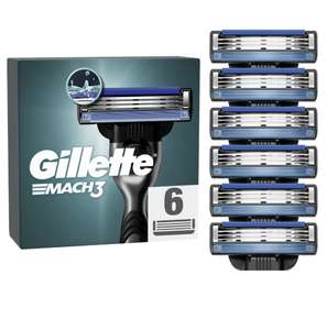 Sélection de produits Gillette (Rasoirs, lames...) à moins de 10€, Exemple : 6×Lame de Rasoir MACH3 (Via 11,30€ fidélités + 10€ Bon d'achat)