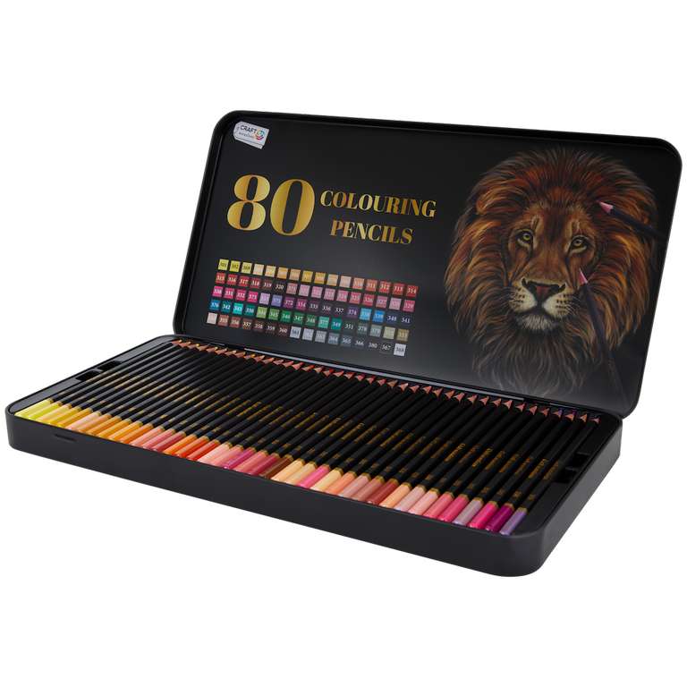 Etui de 80 crayons de couleur Craft Sensations –