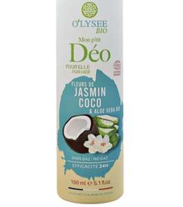 Déodorant Bio O'lysée (150ml) - Mon p'tit déo fleur de jasmin & coco (Made in France)