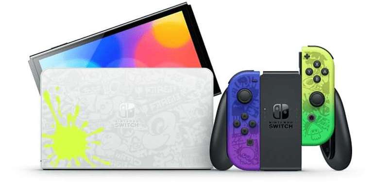Console Nintendo Switch OLED - Edition Splatoon 3 (+ 14.75€ en Rakuten Points - Carrefour)