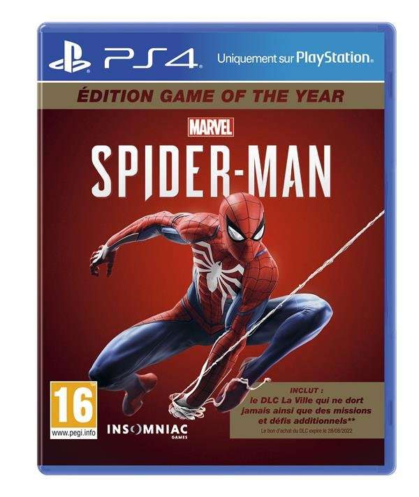 Jeu Marvel's Spider-Man GOTY sur PS4