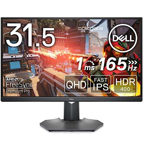 Écran PC 32" Dell G3223D - QHD (‎2560 x 1440), 165 Hz, Dalle IPS, AMD FreeSync Premium Pro / G-SYNC, USB-C, 1 ms