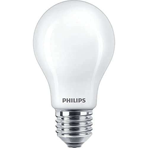 Ampoule LED Philips - E27, 10.5W (‎1521 lm), Blanc Chaud, Dépolie, Compatible Variateur