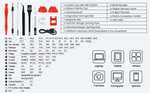 Tournevis électrique de précision KAIWEETS ES20 - Batterie 350 mAh, charge type-C, 120 embouts + 17 accessoires (Entrepôt EU)