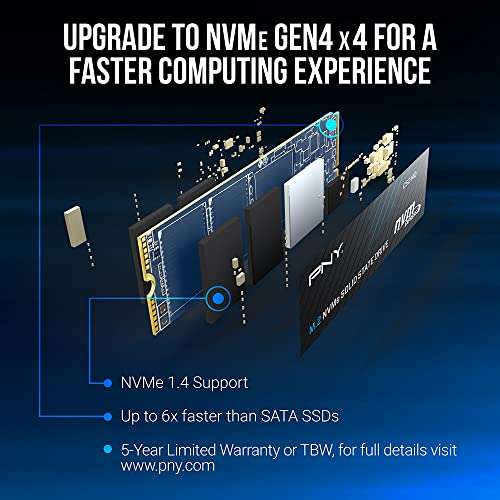 SSD interne NVME PNY Gen4 x4 (M280CS2140-1TB-RB) - 1To (Vendeur Tiers)