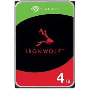 Disque dur Interne Seagate - 4To, NAS IronWolf, 3.5", 5400 tr/min (ST4000VN006) (+9,9€ de cagnotte de CDAV)