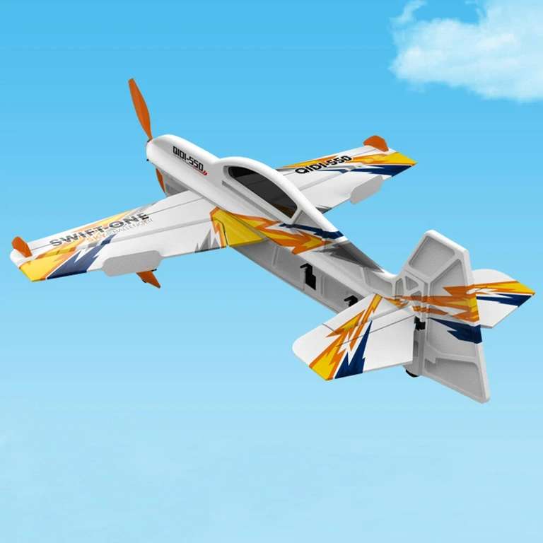 Avion télécommandé QIDI-550 SWIFT-ONE Sky Challenger - Acrobaties 3D, Envergure 505mm, gyroscope 6 axes