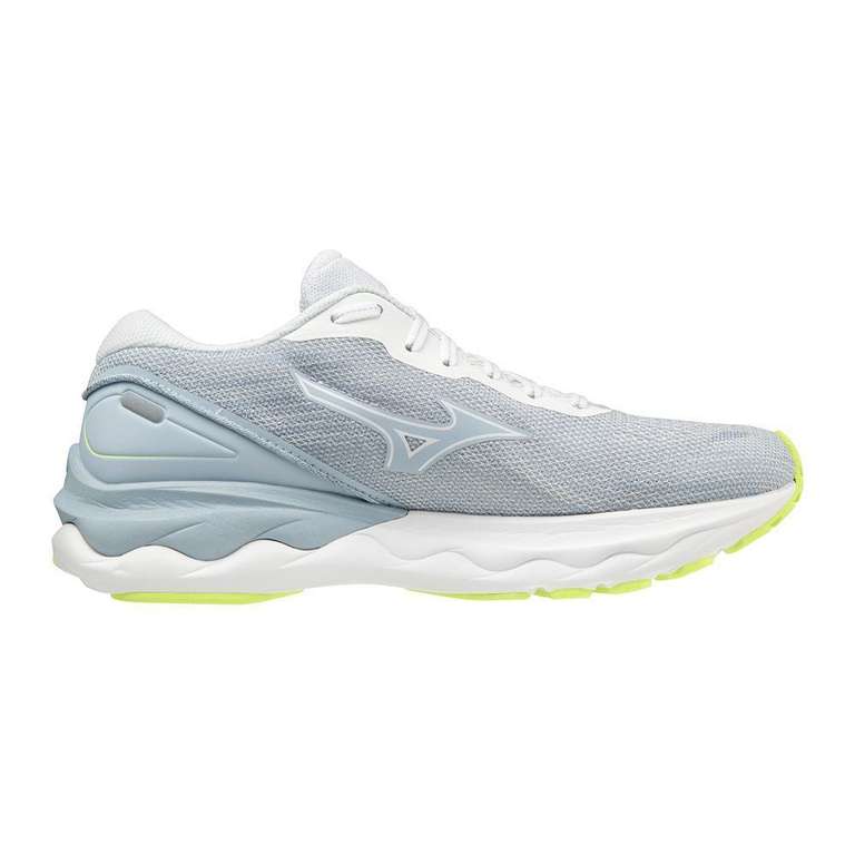 Chaussures running Femme Mizuno Wave Skyrise 3 - White/white/neolime (Plusieurs tailles disponibles)