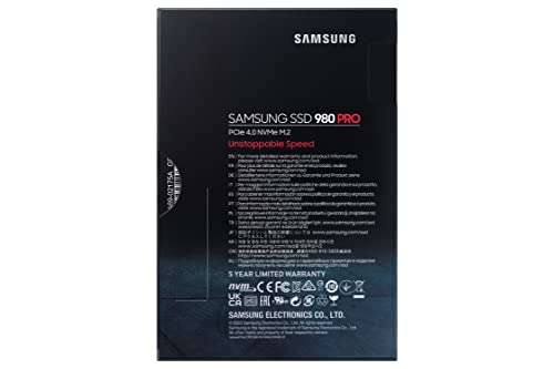 SSD Interne M.2 NVMe 4.0 Samsung 980 Pro - 1 To