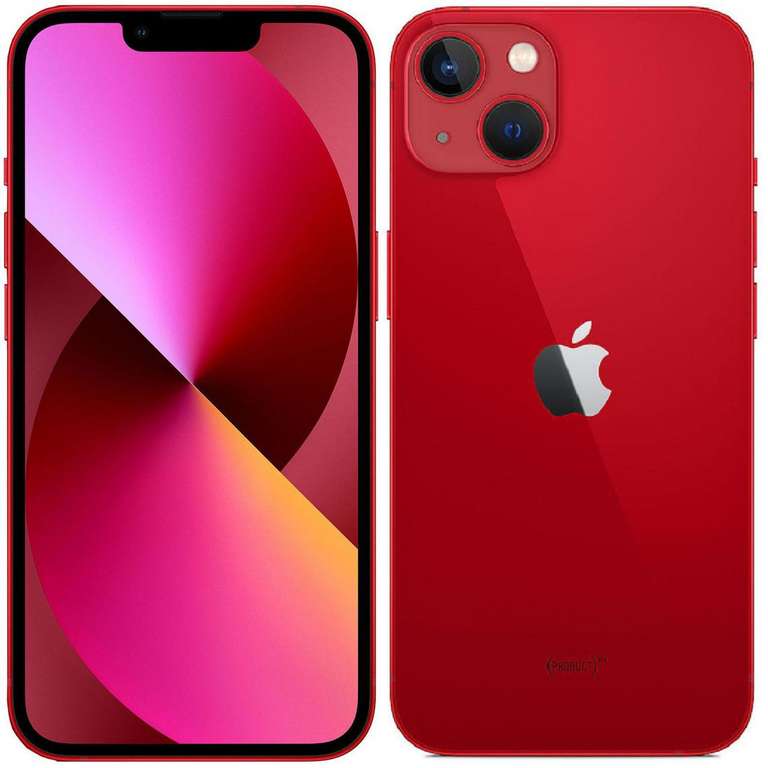 Smartphone 6,1" Apple iPhone 13 - 128 Go, rouge (vendeur tiers)
