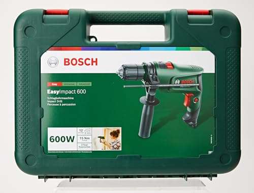 Perceuse à percussion électrique Bosch Home and Garden - EasyImpact 600 (42€13 avec forets, voir description)