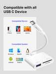 Lecteur de carte SD USB C JSAUX - port USB 3.0 (vendeur tiers - via coupon)