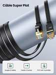Câble plat Ethernet RJ45 UGREEN - Cat 7, 10 Gbps, 600 MHz, 8P8C, 1m (Vendeur tiers)