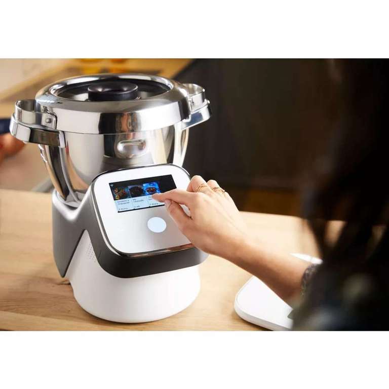 Robot cuiseur Moulinex I-Companion Touch XL HF938E00 1550 W Blanc et Argent  - Achat & prix