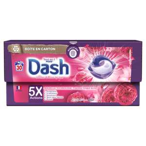 Lessive en capsules Dash x30 - Différentes variétés et tailles (via 10,47€ sur carte de fidélité et ODR 5,98€)
