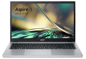 PC portable 15" Acer Aspire 3 A315-510P-34V9 - Full HD, Intel i3-N305, 8Go de RAM, 512Go SSD, Win 11, AZERTY
