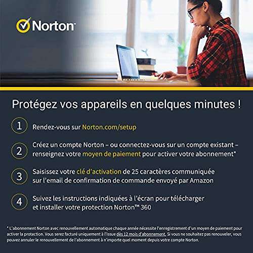 License Norton 360 Premium 2023 - 1 an, 10 Appareils (Dématérialisé)